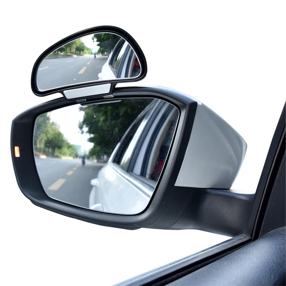 YASOKRO Car Mirror 360 Degree Adjustable Wide Angle Side Rear Mirrors blind spot Snap way for parking Auxiliary