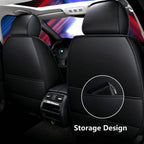 Elegant Universal Faux Leather Car Seat Cover by Tand: Easy-Clean, Comfort Design, Fits Major Models