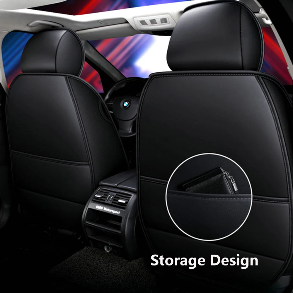 Elegant Universal Faux Leather Car Seat Cover by Tand: Easy-Clean, Comfort Design, Fits Major Models