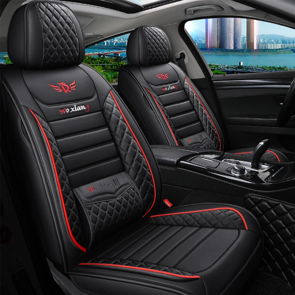 Elegant Universal Faux Leather Car Seat Cover by Tand: Easy-Clean, Comfort Design, Fits Major Models