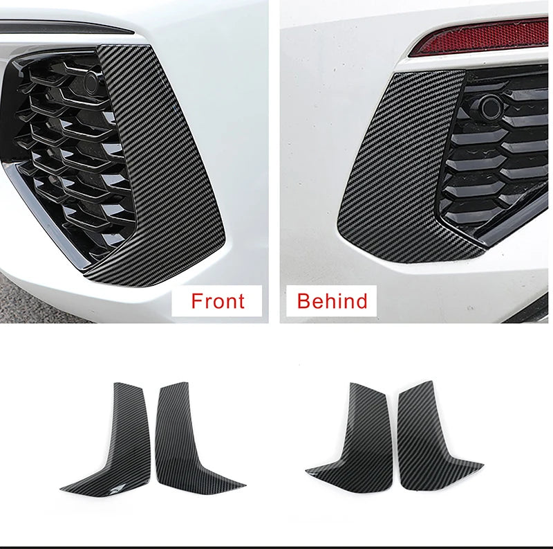 Car Front Fog Lamp Frame Cover Trim For Audi A3 8Y 2021-2022 Rear Bumper Lights Decorative Exterior