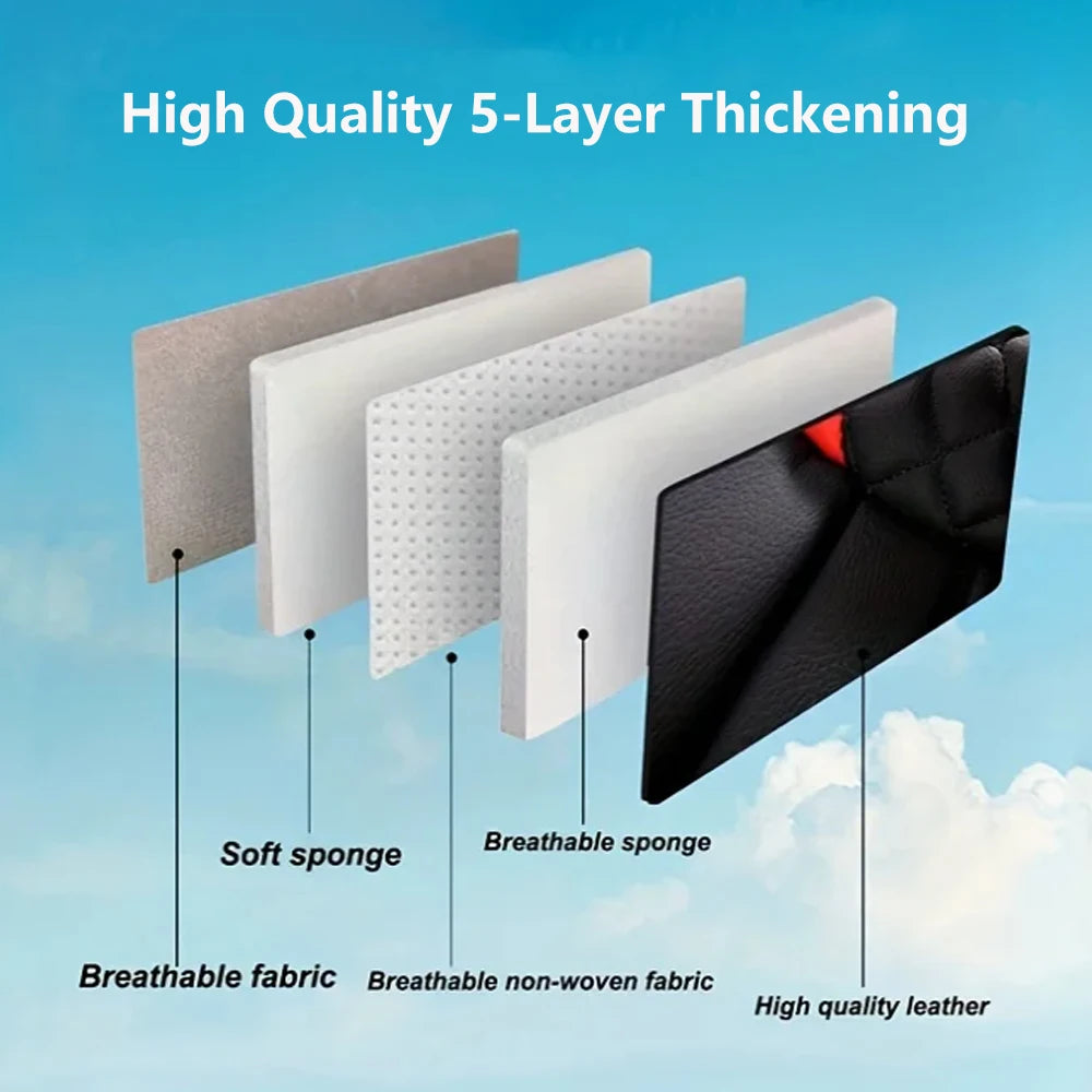 Elegant Universal Faux Leather Car Seat Cover by Tand: Easy-Clean, Comfort Design, Fits Major Models