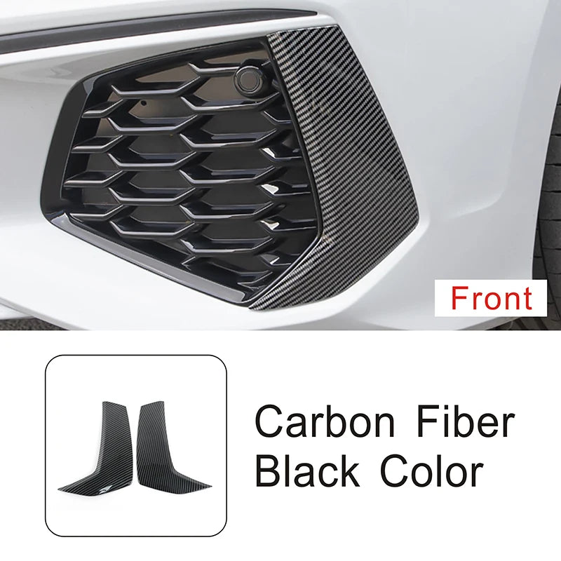 Car Front Fog Lamp Frame Cover Trim For Audi A3 8Y 2021-2022 Rear Bumper Lights Decorative Exterior