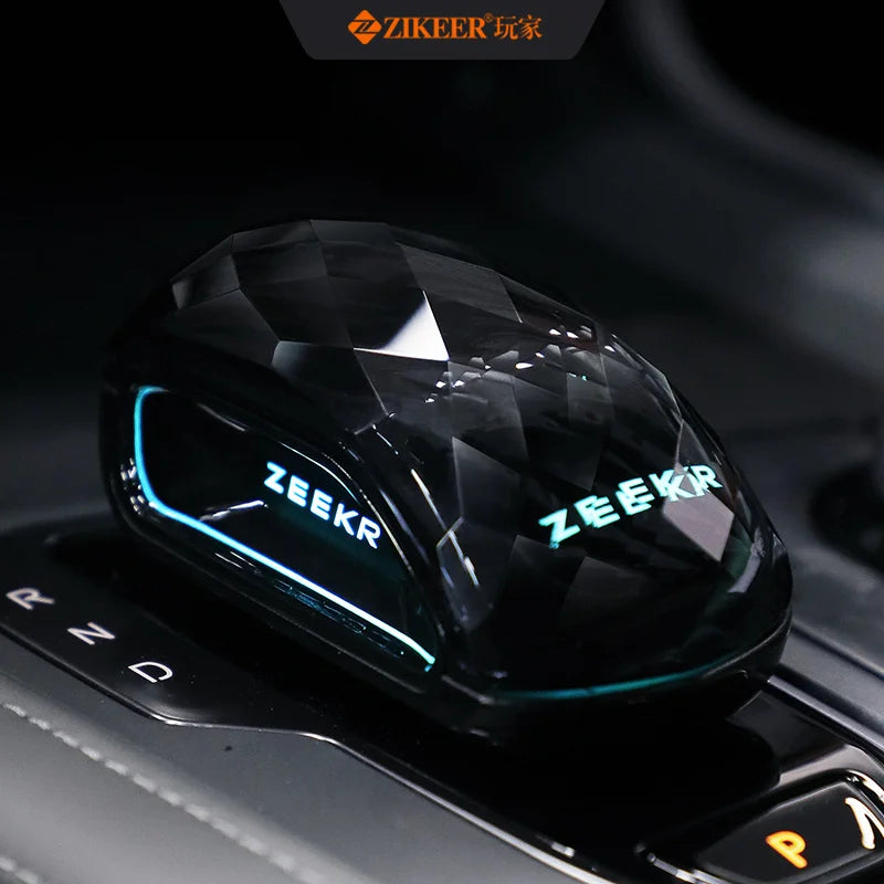For 2021-2025  ZEEKR 001 K9 Dark Black Special Crystal Gear Handle Knob Crystal Knob Interior Car