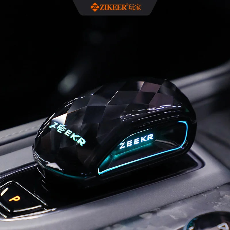 For 2021-2025  ZEEKR 001 K9 Dark Black Special Crystal Gear Handle Knob Crystal Knob Interior Car