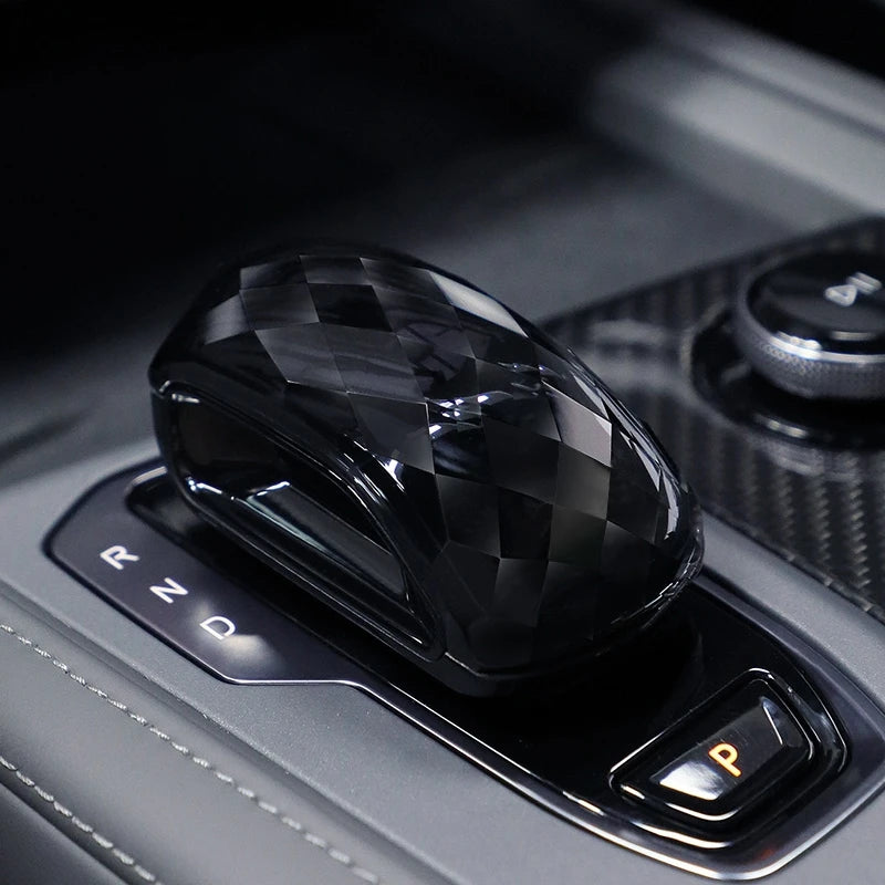 For 2021-2025  ZEEKR 001 K9 Dark Black Special Crystal Gear Handle Knob Crystal Knob Interior Car