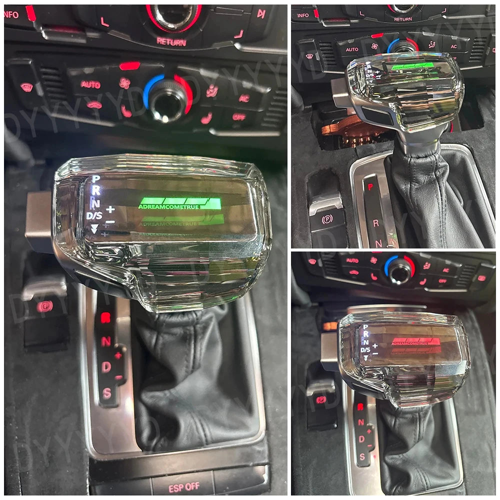 For Audi A6 C6 C7 A4 B8 S6 A7 A5 Q5 Q7 4L A3 8P S4 S5 S7 Gear Shift Knob Shift Lever Handle Rod