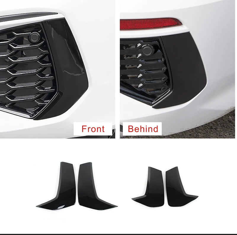 Car Front Fog Lamp Frame Cover Trim For Audi A3 8Y 2021-2022 Rear Bumper Lights Decorative Exterior