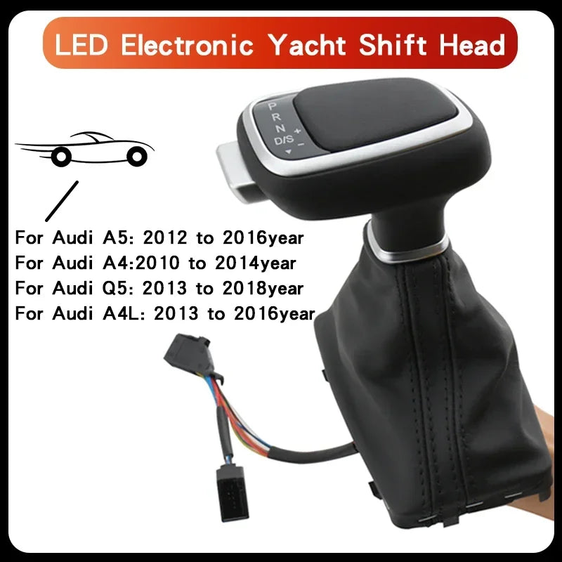 Gear Shift Knob For Audi A4 B8 A6 C6 C7 B7 B6 Q7 Q5 A5 S5 A7 S7 S6 Car Accessories Led Shifter Lever change