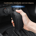 1PC PU Car Shift Lever Cover Sweat Absorption Non-Slip Wear Resistant Car Transmission Dust Cover Interior