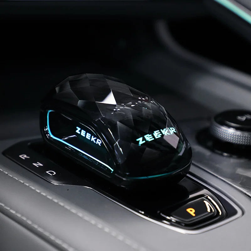 For 2021-2025  ZEEKR 001 K9 Dark Black Special Crystal Gear Handle Knob Crystal Knob Interior Car