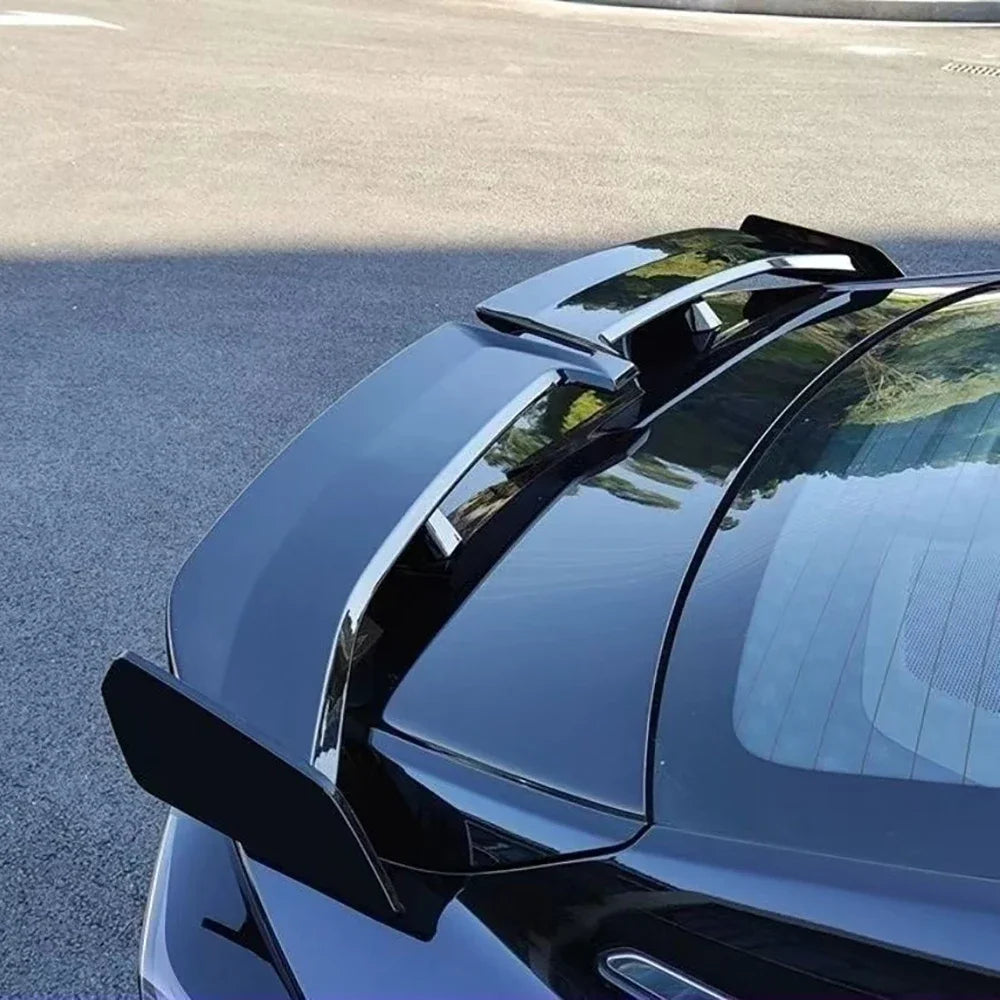 Universal Car modified butterfly shaped tail wing car bumper no perforated spoiler GT Apply