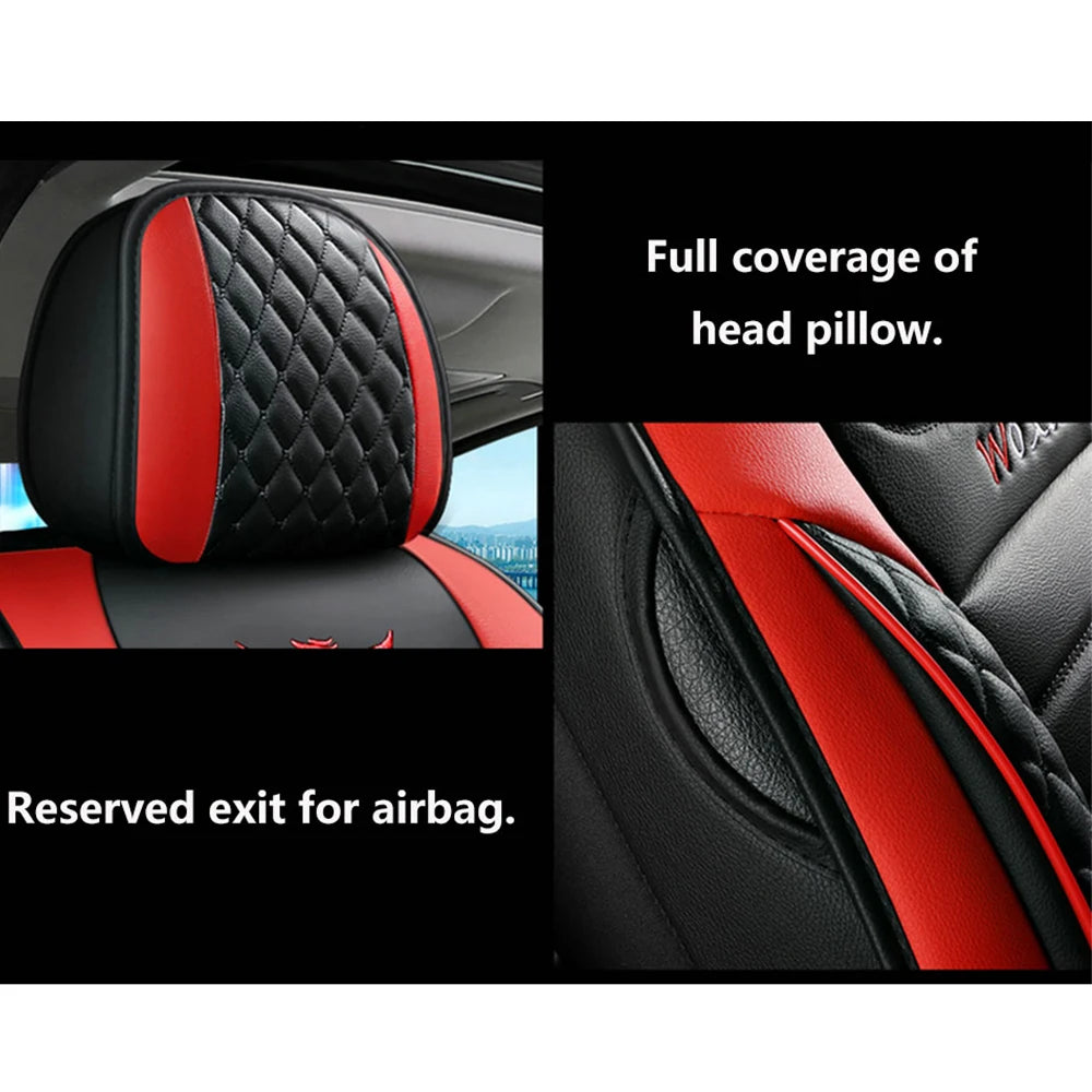 Elegant Universal Faux Leather Car Seat Cover by Tand: Easy-Clean, Comfort Design, Fits Major Models