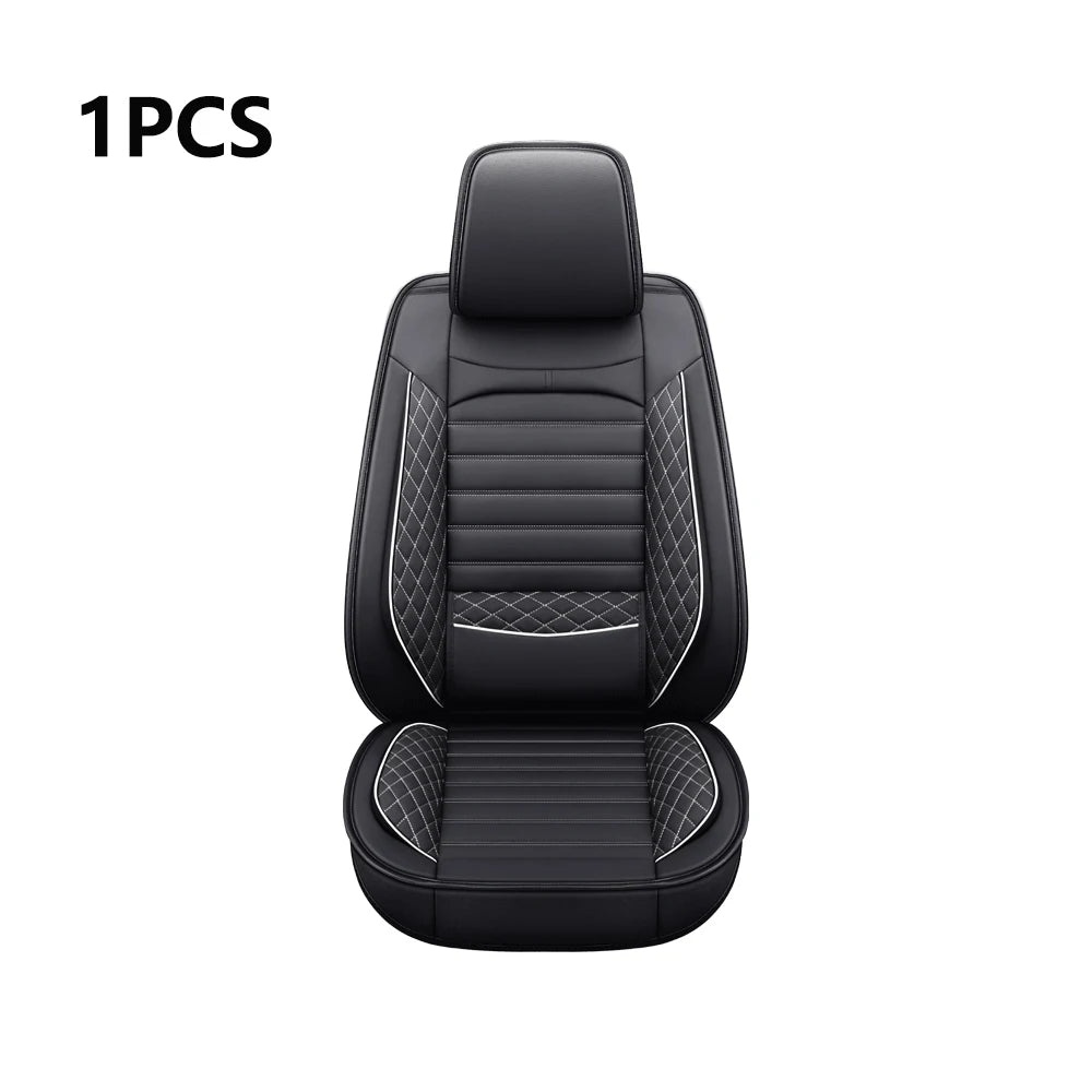 Elegant Universal Faux Leather Car Seat Cover by Tand: Easy-Clean, Comfort Design, Fits Major Models