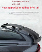 Universal Car modified butterfly shaped tail wing car bumper no perforated spoiler GT Apply