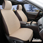 Universal Flax Car Seat Cover Front Rear Cushion Comfortable Breathable Protector Mat Four Season Pad