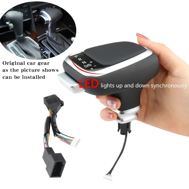 Gear Shift Knob For Audi A4 B8 A6 C6 C7 B7 B6 Q7 Q5 A5 S5 A7 S7 S6 Car Accessories Led Shifter Lever change